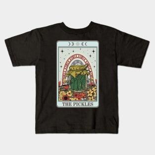 Funny food tarot card, pickles Kids T-Shirt